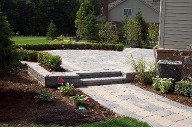 Alvin, Texas, Belgard Brick Paver Patio, Retaining Wall, Steps and Landscape Design