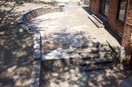 Houston, Texas, Raised Interlocking Pavers, Retaining Walls, Drainage System