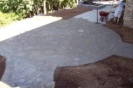 Santa Fe Texas, Belgard Interlocking Brick Pavers, Fire Pit, Retaining Wall and Drainage System