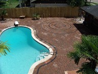 Houston Texas Pool Decking Belgard Cambridge Collection Brick Pavers Drainage Retaining Wall Walkway 