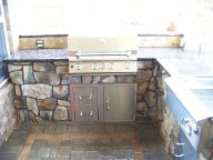 After, Pearland, Texas, Outdoor Kitchen, Veneer Stone, Retaining Wall, Brick Paver Patio After, Pearland, Texas, Outdoor Kitchen, Veneer Stone, Retaining Wall, Brick Paver Patio