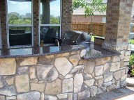 After, Pearland, Texas, Outdoor Kitchen, Veneer Stone, Retaining Wall, Brick Paver Patio After, Pearland, Texas, Outdoor Kitchen, Veneer Stone, Retaining Wall, Brick Paver Patio