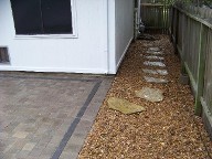 Houston, Texas, Belgard Interlocking Brick Paver Patio, Retaining Wall and Drainage System