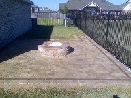 League City, Texas, Fire Pit and Interlocking Patio League City, Texas, Fire Pit and Interlocking Patio