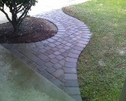 Texas City, Texas, Interlocking Brick Paver Walkway Front Approach