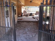 Before Picture, Houston, Texas, Belgard Brick Paver Patio