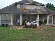 Pasadena, Texas, Interlocking Brick Paver Patio, Pergola, wrought Iron Fence