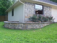Friendswood Texas Stone Veneer Retaining Wall Friendswood Texas Stone Veneer Retaining Wall