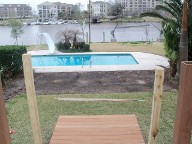 Nassau Bay, Texas, Pool Surrounding, Steps, Interlocking Brick Paver Patio