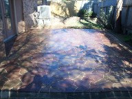 Galveston, Texas, Belgard Interlocking Flagstone Brick Paver Patio