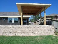 Galveston, Texas, Retaining Wall and Patio Cover Galveston, Texas, Retaining Wall and Patio Cover