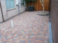 After, Houston, Texas, Interlocking Paver Patio, Drainage System and Fence