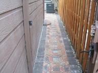 After, Houston, Texas, Interlocking Paver Patio, Drainage System and Fence