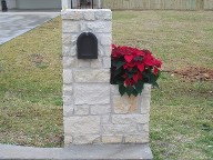 Santa Fe, Texas Austin Stone Custom Mailbox