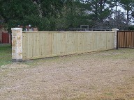 Santa Fe, Texas, Column and Fence Santa Fe, Texas, Column and Fence