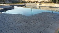 League City Texas Pool Decking Belgard Cambridge LCollection Brick Pavers Drainage Retaining Wall Walkway Landscaping Fire Pit