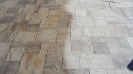 League City Texas Pool Decking Belgard Mega Lafitt Brick Pavers Drainage Retaining Wall Walkway Landscaping Fire Pit