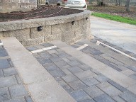 Seabrook Texas Steps Retaining Wall Brick Paver Patio and Columns