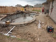 League City Texas Pool Decking Belgard Cambridge Collection 3 Piece Drainage Retaining Wall Walkway Landscaping