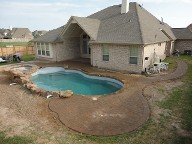 League City Texas Pool Decking Belgard Cambridge Collection 3 Piece Drainage Retaining Wall Walkway Landscaping