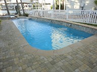 Galveston Pool Deck Belgard cobble stone brick pavers landscaping