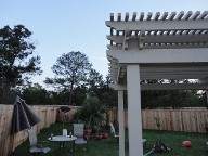 Woodlands Pergola Brick Pavers Water Feature Drainage System, Bench Seating  Landscaping, Fire Pit