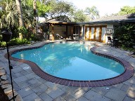 Friendswood Texas Pool Decking Belgard Lafitt Patio Slabs Drainage Landscaping