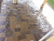 League City Texas Pavestone Venetian Brick Paver Patio Walkway Palapa Storm Drainage