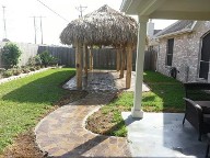 League City Texas Pavestone Venetian Brick Pavers Patio Walkway Polopa Drainage 