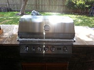 Pearland, Texas outdoor kitchen, Brick Paver Patio, Retaining Wall, Drainage System