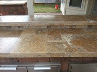 Sugar Land Texas, Outdoor Kitchen Bar Area,Brick Paver Patio, Retaining Wall