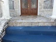 Houston, Texas Retaining Wall, Step System, Travertine, Drainage System, Fire Pit, Fire Place