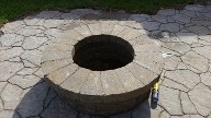 League City Texas Brick Paver Patio Fire Pit Drainage System 